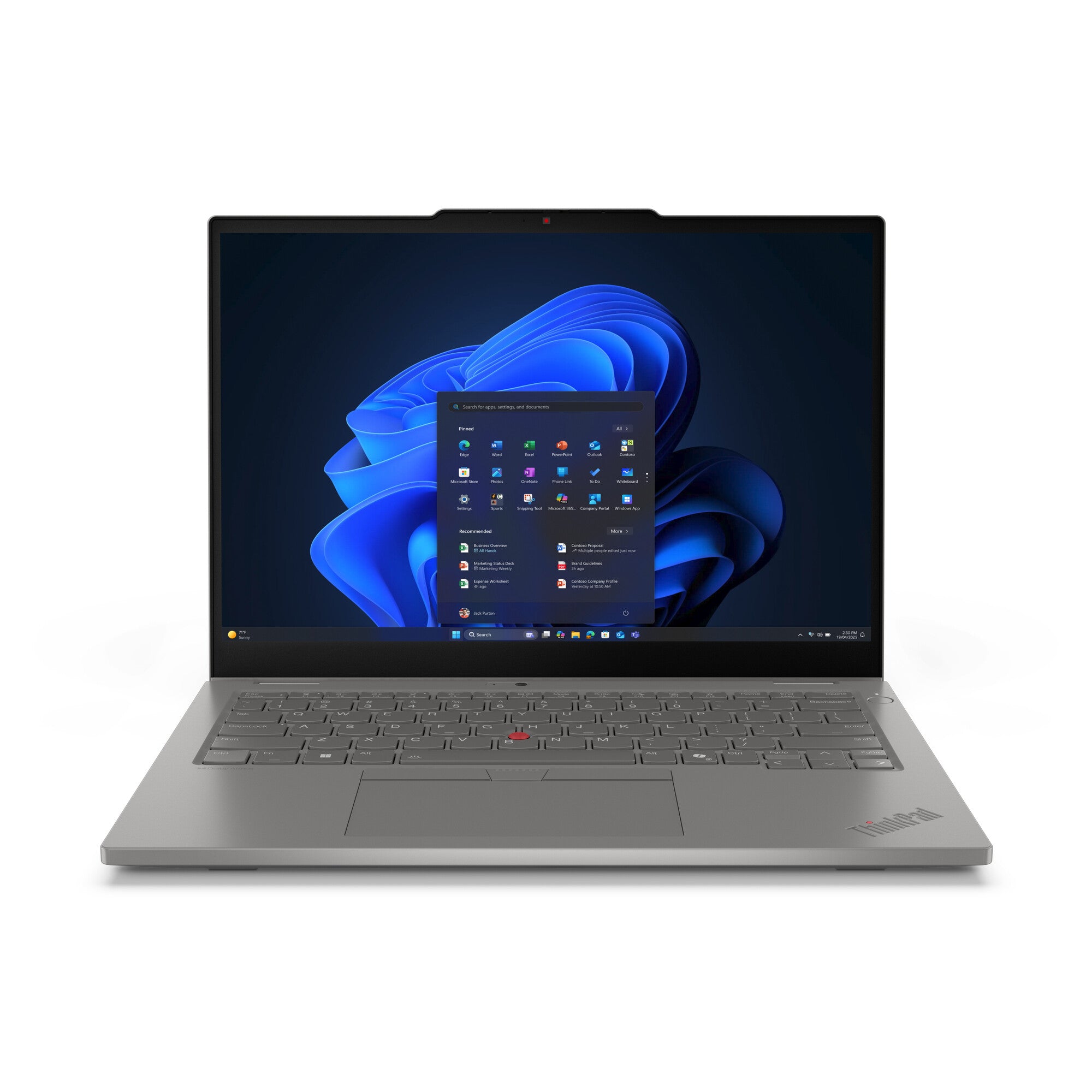 Lenovo ThinkPad L13 2-in-1 Gen 6 (Intel) Intel Core Ultra 5 225U Hybride (2-in-1) 33,8 cm (13.3") Touchscreen WUXGA 16 GB LPDDR5x-SDRAM 512 GB SSD Wi-Fi 6E (802.11ax) Windows 11 Pro Engels Grijs
