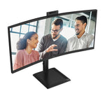AOC E4 CU34E4CW computer monitor 86,4 cm (34") 3440 x 1440 Pixels UltraWide Quad HD LED Zwart