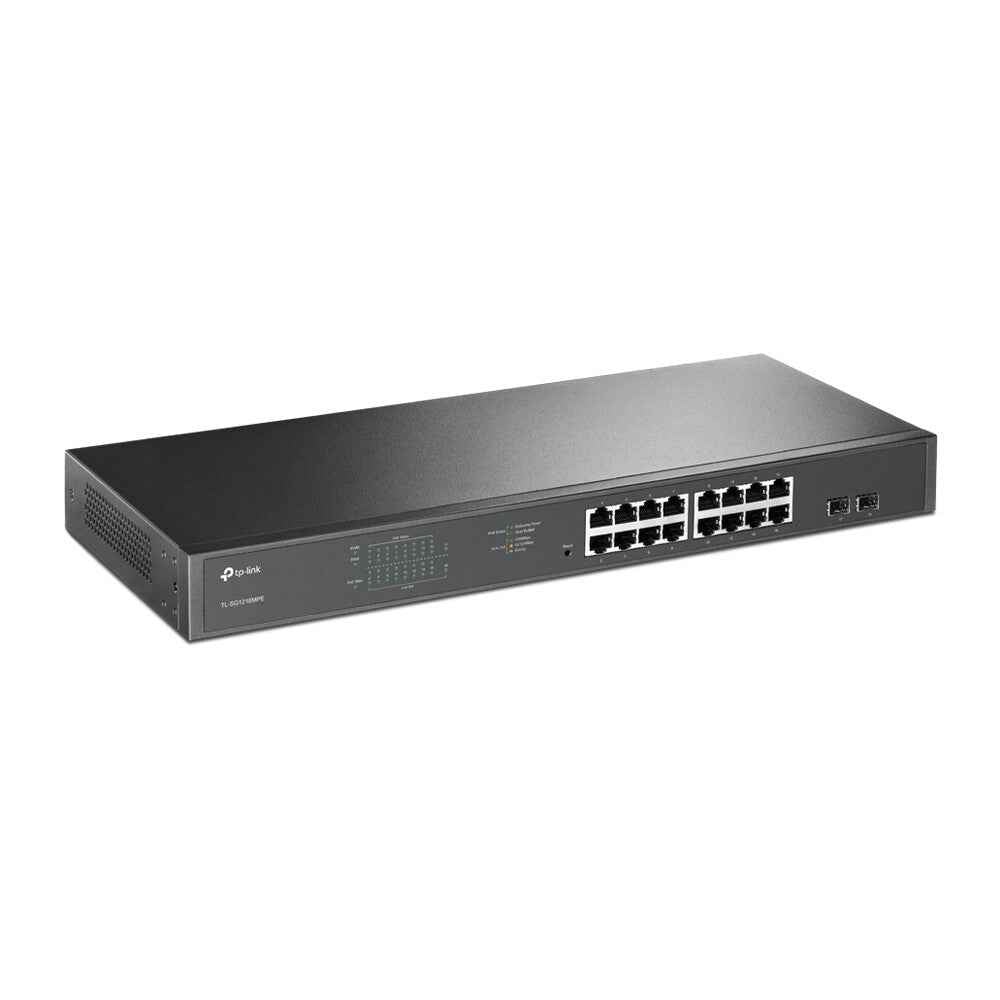 TP-Link TL-SG1218MPE Managed L2 Gigabit Ethernet (10/100/1000) Power over Ethernet (PoE) 1U Zwart