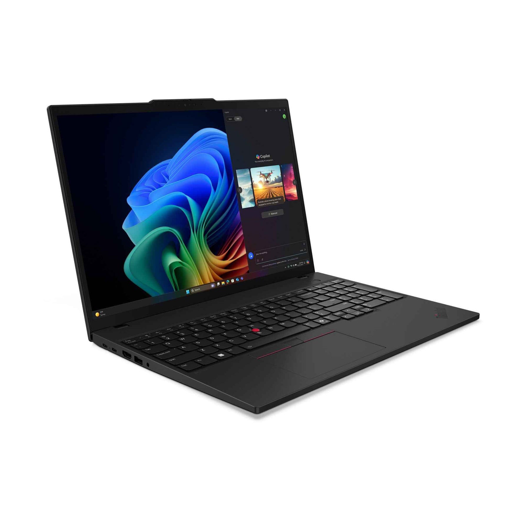 Lenovo ThinkPad T16 Gen 4 (AMD) Copilot+ PC AMD Ryzen AI 5 PRO 340 Laptop 40,6 cm (16") WUXGA 16 GB DDR5-SDRAM 512 GB SSD Wi-Fi 7 (802.11be) Windows 11 Pro Engels Zwart