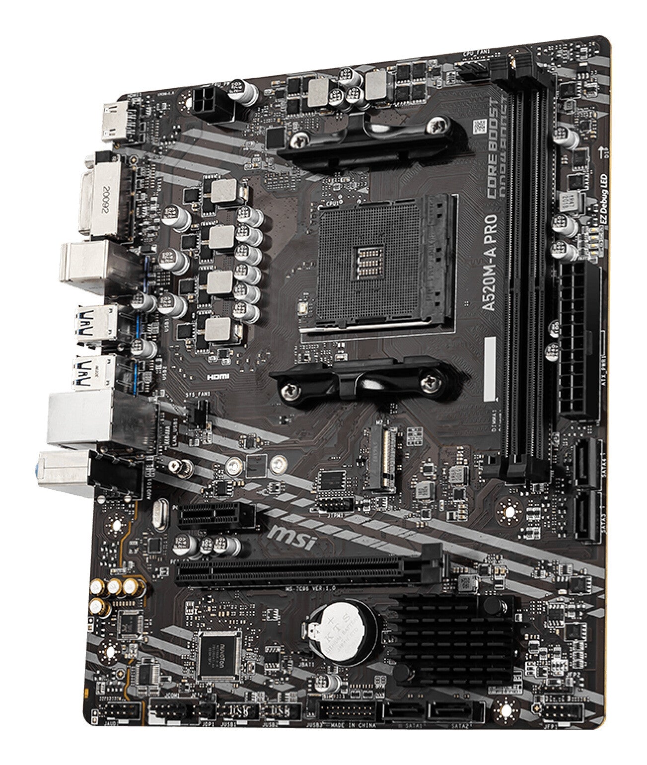 MSI A520M-A PRO moederbord AMD A520 Socket AM4 micro ATX