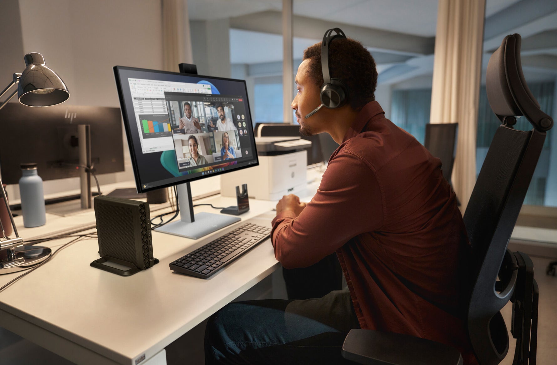 HP EliteDesk 8 Mini G1i AI Intel Core Ultra 5 235T 16 GB DDR5-SDRAM 512 GB SSD Windows 11 Pro Mini PC AI PC Zwart