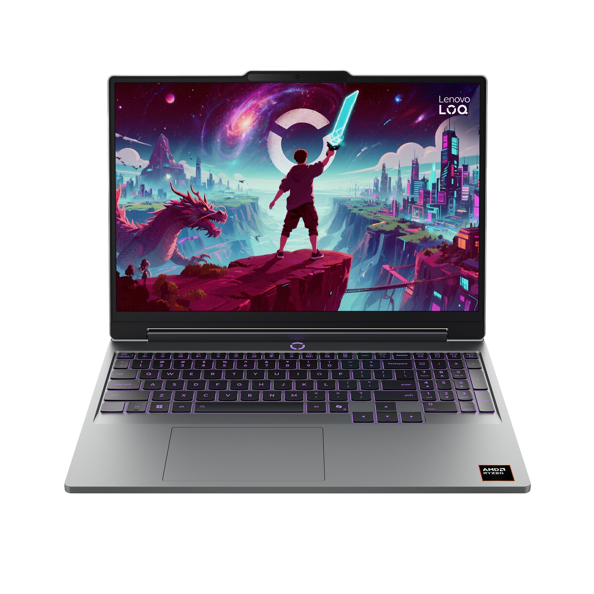 Lenovo LOQ 15AHP11 AMD Ryzen™ 7 250 Laptop 38,9 cm (15.3") WUXGA 16 GB DDR5-SDRAM 1 TB SSD NVIDIA GeForce RTX 5050 Wi-Fi 6 (802.11ax) Windows 11 Home Engels Grijs
