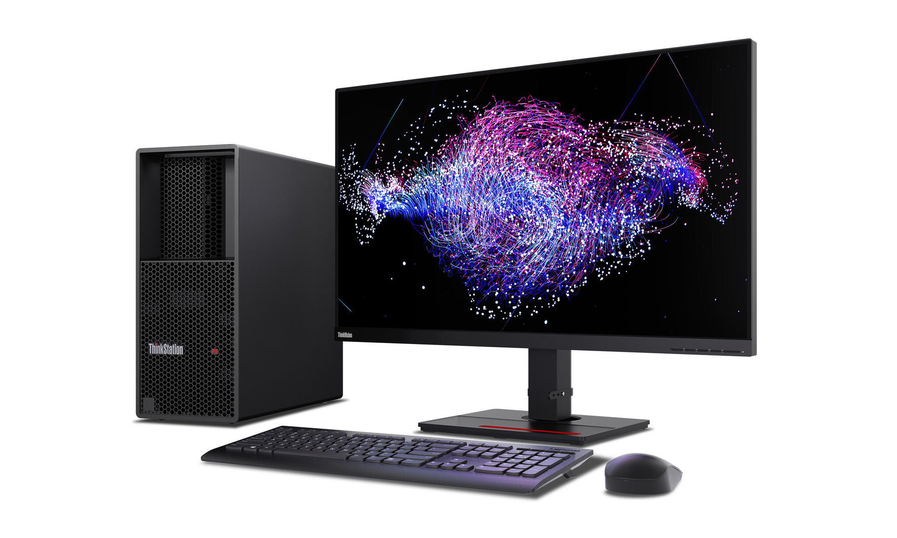 Lenovo ThinkStation P3 Tower Gen 2 Intel Core Ultra 7 265 32 GB DDR5-SDRAM 512 GB SSD NVIDIA RTX A1000 Windows 11 Pro Workstation Zwart