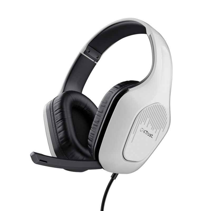 Trust GXT 415S Zirox Gaming Headset - Bedrade gamingheadset – Opklapbare microfoon – 50 mm drivers – Wit
