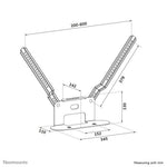Neomounts AV35-726BL1 TV-beugel voor Sonos Beam - eenvoudige installatie - zwart