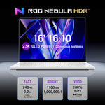 ASUS ROG Zephyrus G16 GU606AR-TB107W Intel Core Ultra 9 386H Laptop 40,6 cm (16") 2.5K 32 GB LPDDR5x-SDRAM 1 TB SSD NVIDIA GeForce RTX 5070 Ti Wi-Fi 7 (802.11be) Windows 11 Home Nederlands Grijs