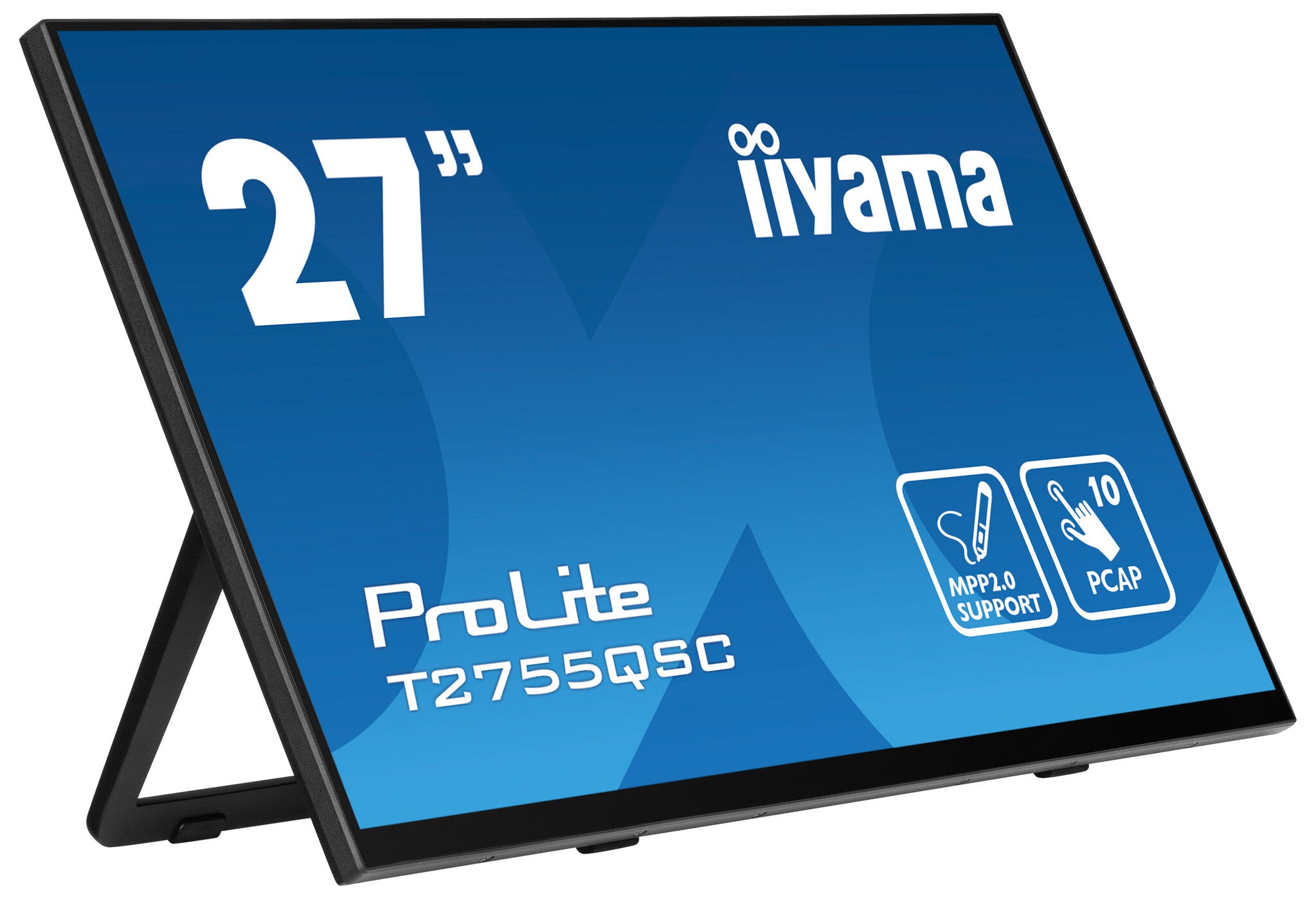 iiyama ProLite T2755QSC-B1 computer monitor 68,6 cm (27") 2560 x 1440 Pixels Quad HD LCD Touchscreen Zwart