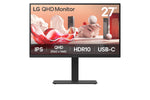LG 27BA75QB-B.AEU computer monitor 68,6 cm (27") 2560 x 1440 Pixels Wide Quad HD LED Zwart