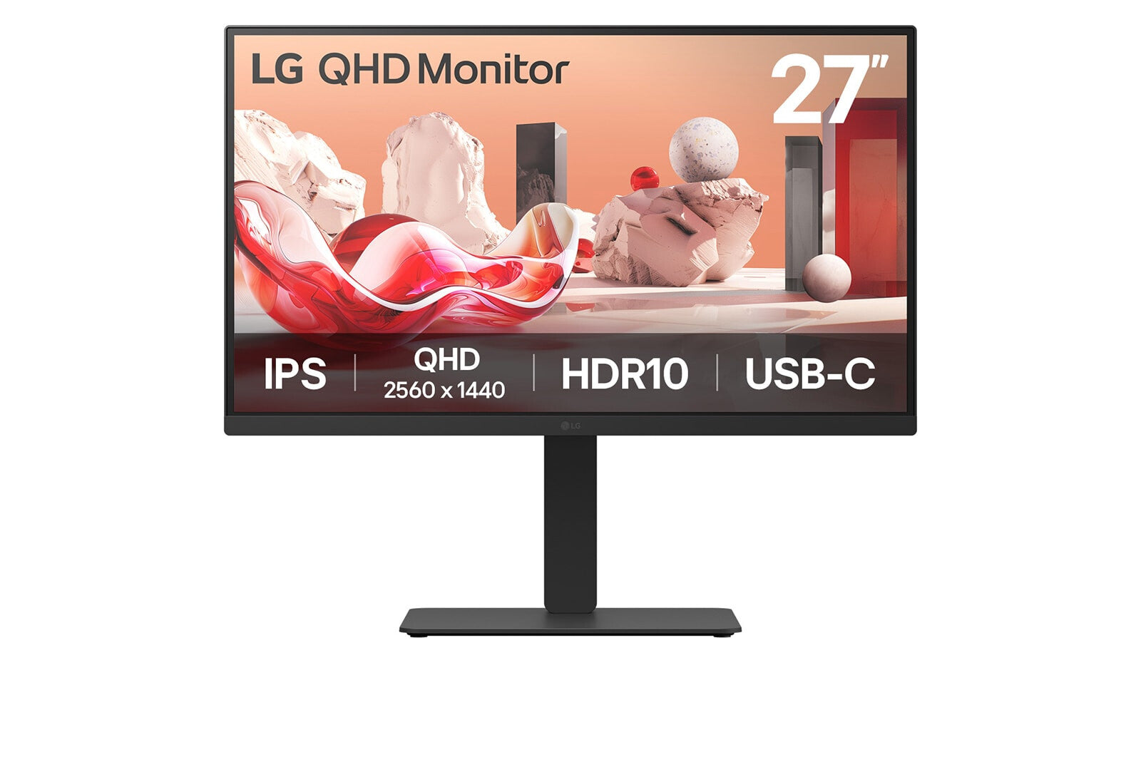 LG 27BA75QB-B.AEU computer monitor 68,6 cm (27") 2560 x 1440 Pixels Wide Quad HD LED Zwart