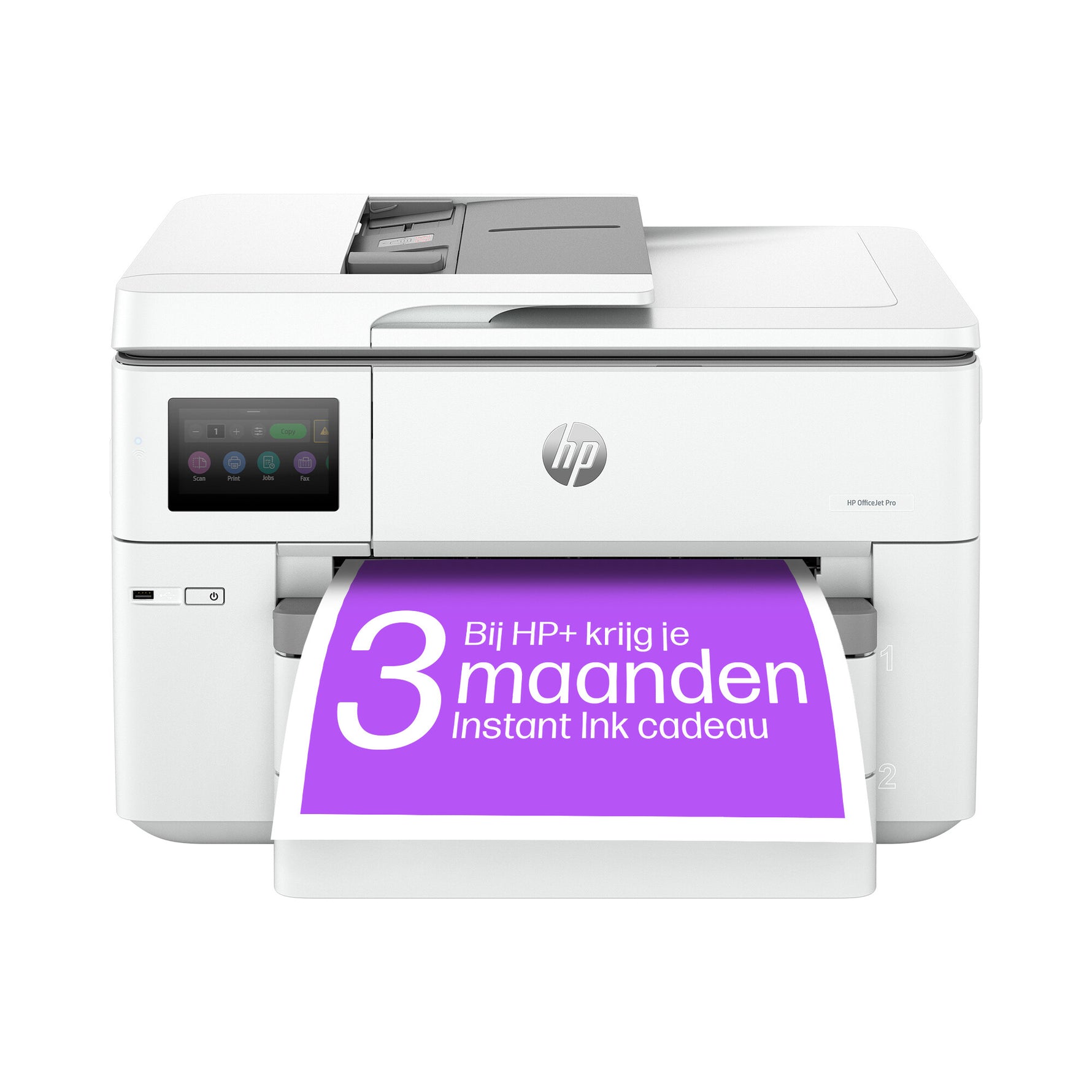 HP OfficeJet Pro 9730e Draadloos All-in-One Kleur Printer, Instant Ink; Dubbelzijdig printen