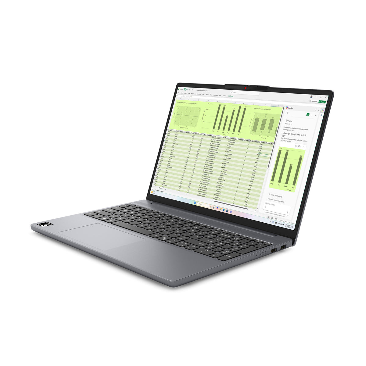 Lenovo IdeaPad Slim 3 15Q7X11 Snapdragon C1-10-100 Laptop 38,9 cm (15.3") WUXGA 8 GB LPDDR5x-SDRAM 128 GB UFS Wi-Fi 6E (802.11ax) Windows 11 Home Grijs Engels