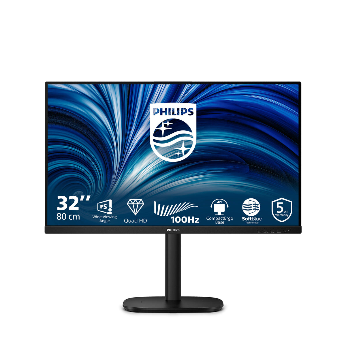 Philips 3000 series 32B2N3500/00 computer monitor 80 cm (31.5") 2560 x 1440 Pixels Quad HD LCD Zwart
