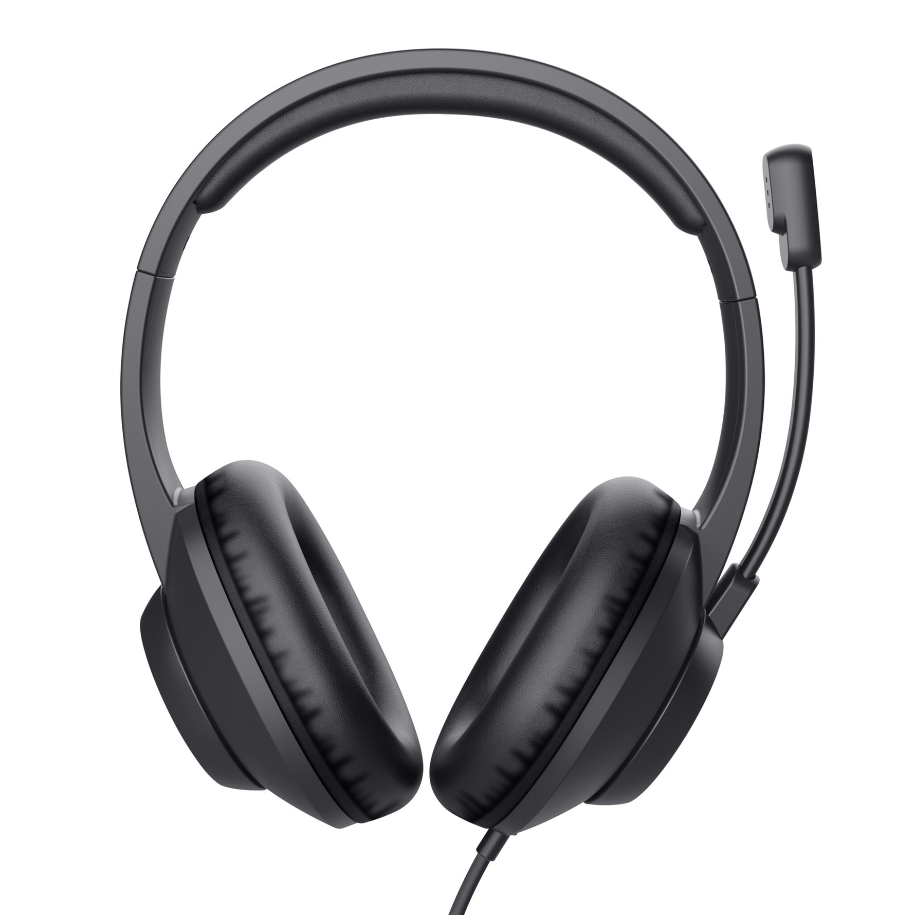 Trust Ayda Max USB Headset - USB headset voor kantoor en calls – Opklapbare microfoon – 40 mm drivers – Zwart