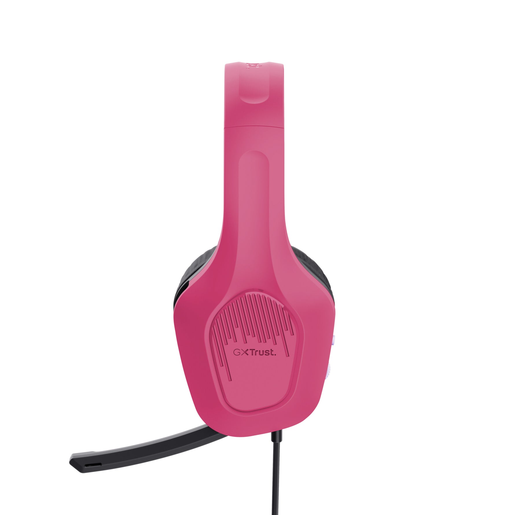 Trust GXT 415P Zirox Gaming Headset - Bedrade gamingheadset – Opklapbare microfoon – 50 mm drivers – Roze