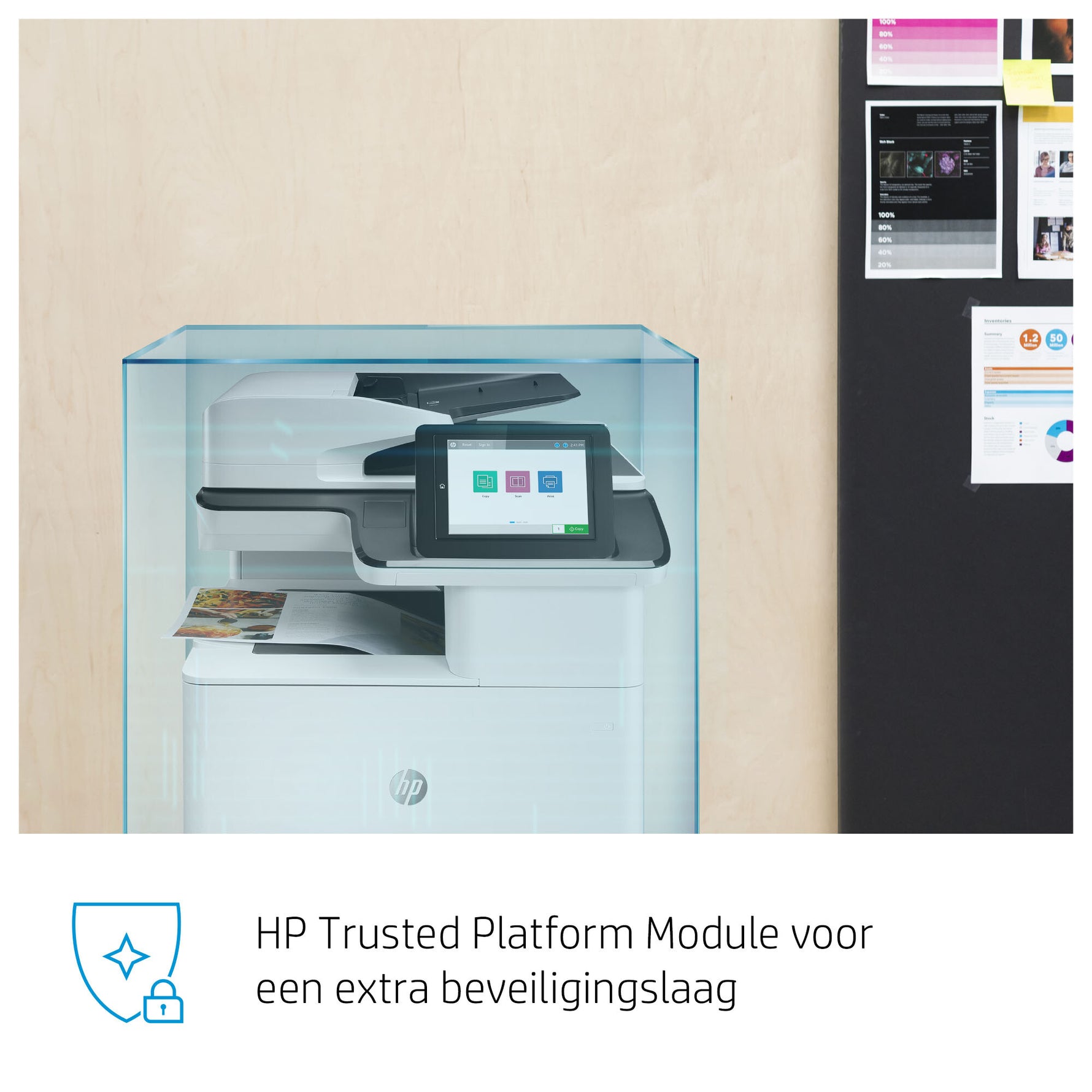 HP Color LaserJet Enterprise LaserJet Enterprise M776dn Multifunction Kleur Printer, Alleen Ethernet; Kopieerapparaat, scanner