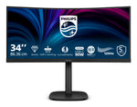 Philips 3000 series 34B2U3600C/00 computer monitor 86,4 cm (34") 3440 x 1440 Pixels Wide Quad HD LCD Zwart