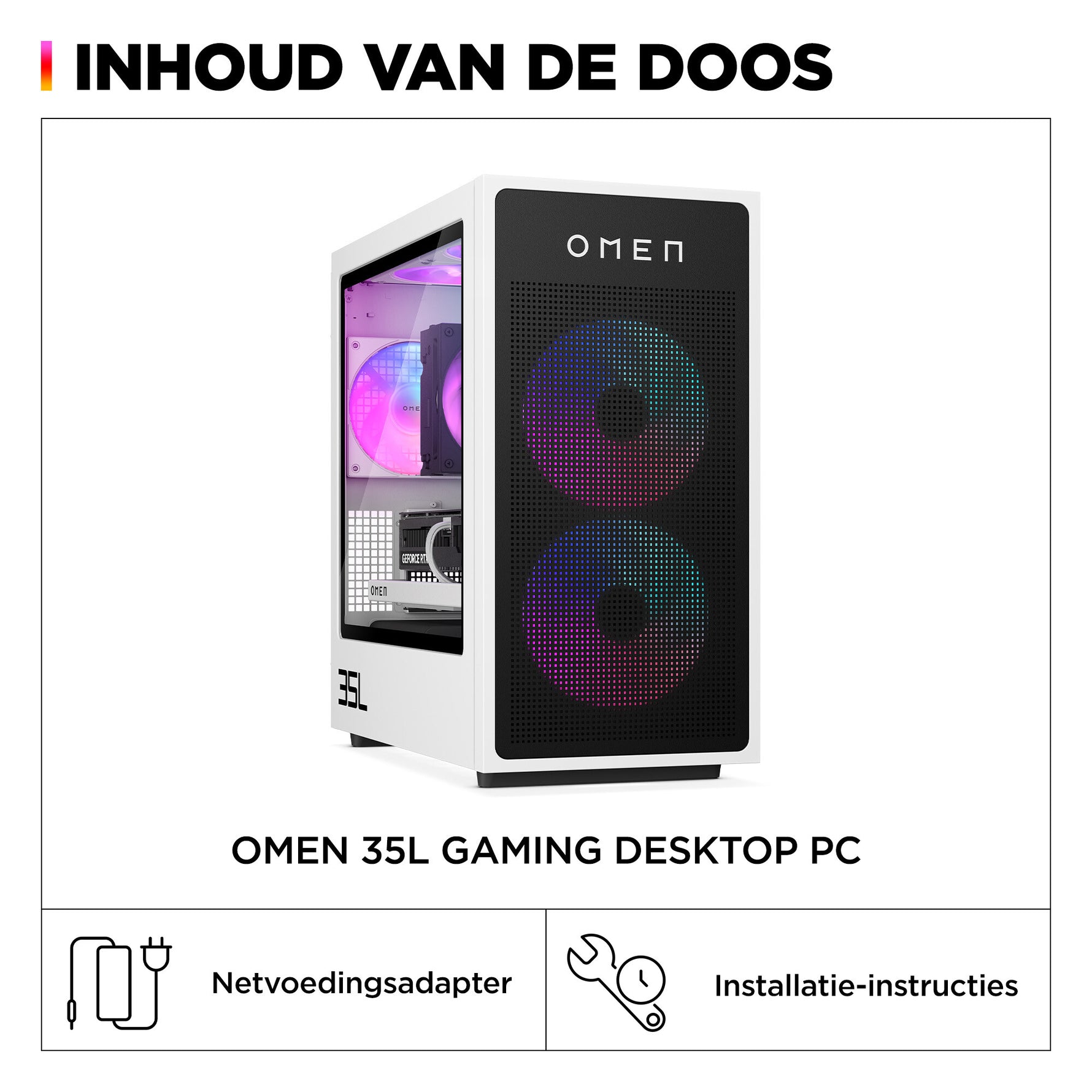 HP OMEN 35L GT16-0167nd Gaming Desktop Tower SnowballA 2C24 AMD RYZEN 78700F (PHOENIX) 5.00GHz 8 CORES ARGB 120mm 4 Heat BLK RAM KFURY16GB(2x8GB)DDR56000EXPORGBBL QWERTY AMD Ryzen™ 7 8700F 16 GB DDR5-SDRAM 1 TB SSD NVIDIA GeForce RTX 5060 Ti Windows 11 Ho
