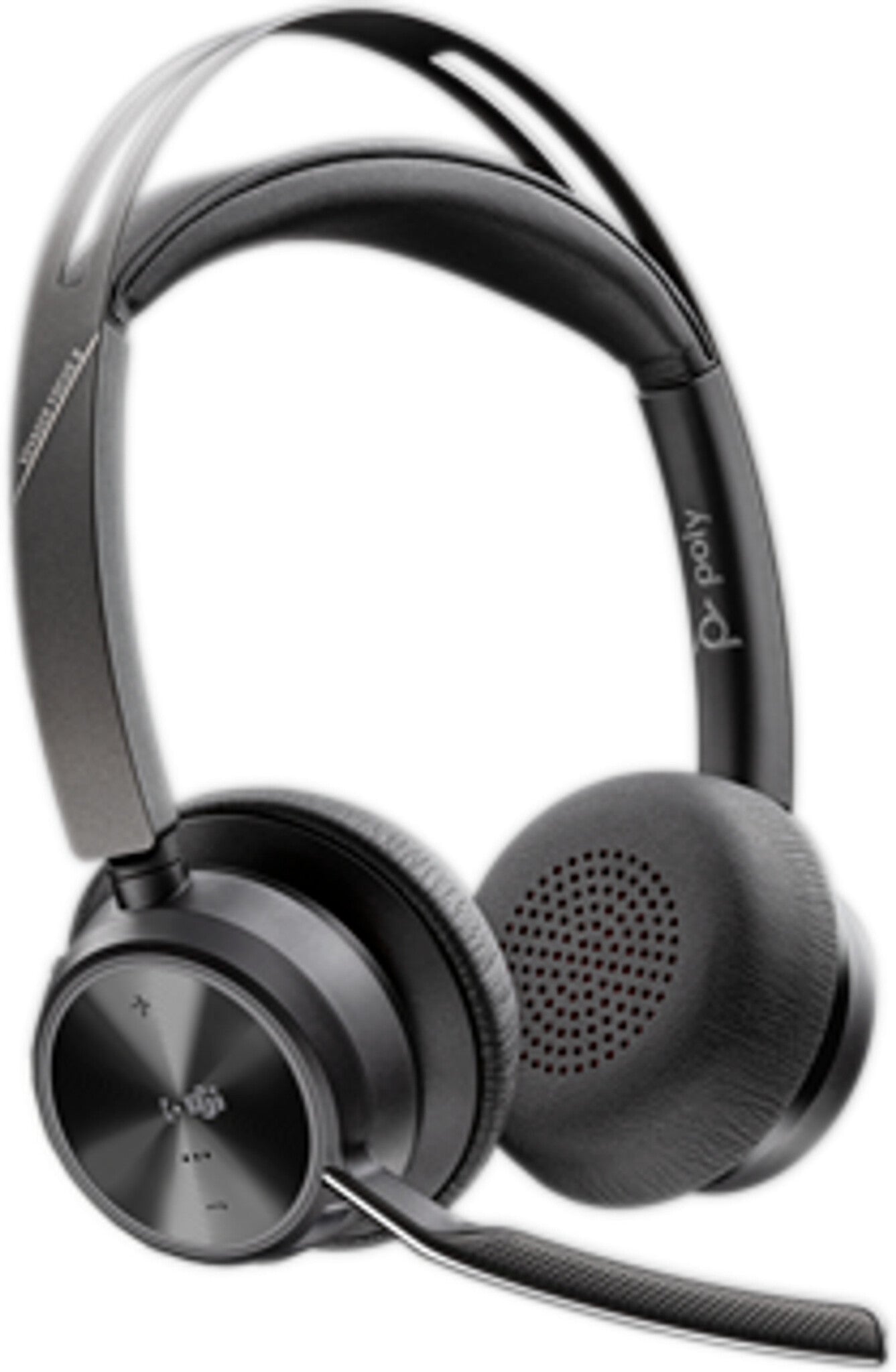 HP Poly Voyager Focus 2 Microsoft Teams Certified USB-C-C Headset +USB-C/A Adapter +Charging Stand