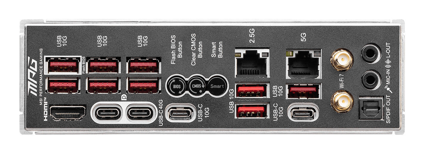 MSI MPG X870E CARBON WIFI moederbord AMD X870E Socket AM5 ATX