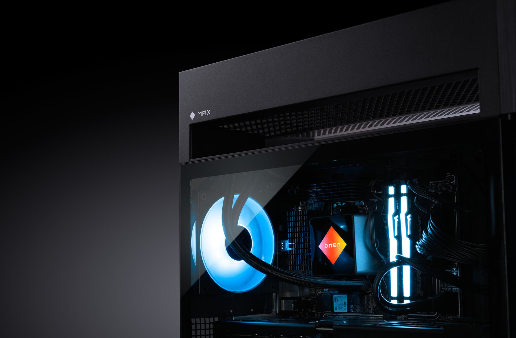 HP OMEN MAX 45L Gaming DT GT23-0087nd PC NL AMD Ryzen™ 7 9800X3D 64 GB DDR5-SDRAM NVIDIA GeForce RTX 5080 Windows 11 Home Tower Zwart