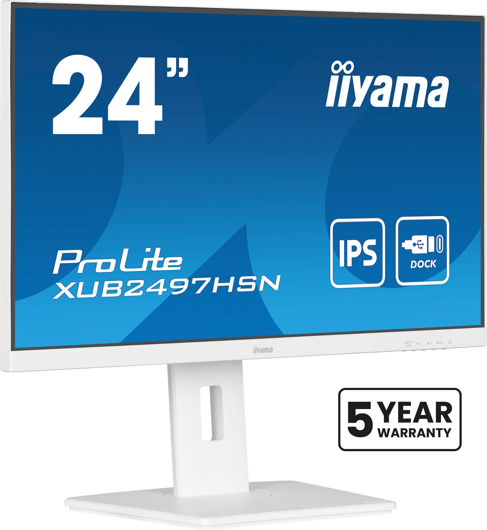 iiyama ProLite XUB2497HSN-W2 computer monitor 60,5 cm (23.8") 1920 x 1080 Pixels Full HD LED Wit
