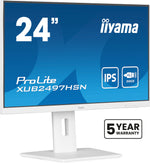iiyama ProLite XUB2497HSN-W2 computer monitor 60,5 cm (23.8") 1920 x 1080 Pixels Full HD LED Wit