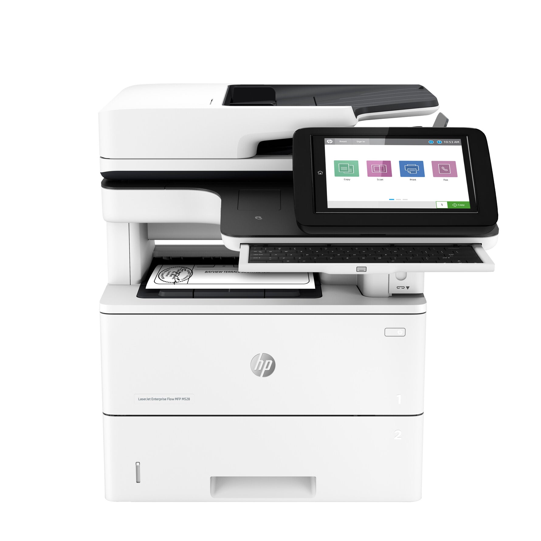 HP LaserJet Enterprise Flow LaserJet Enterprise M528z Draadloos Multifunction Zwart-wit Printer, Kopieerapparaat, scanner; dubbelzijdig