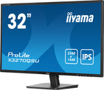 iiyama ProLite X3270QSU-B1 computer monitor 80 cm (31.5") 2560 x 1440 Pixels Wide Quad HD LED Zwart