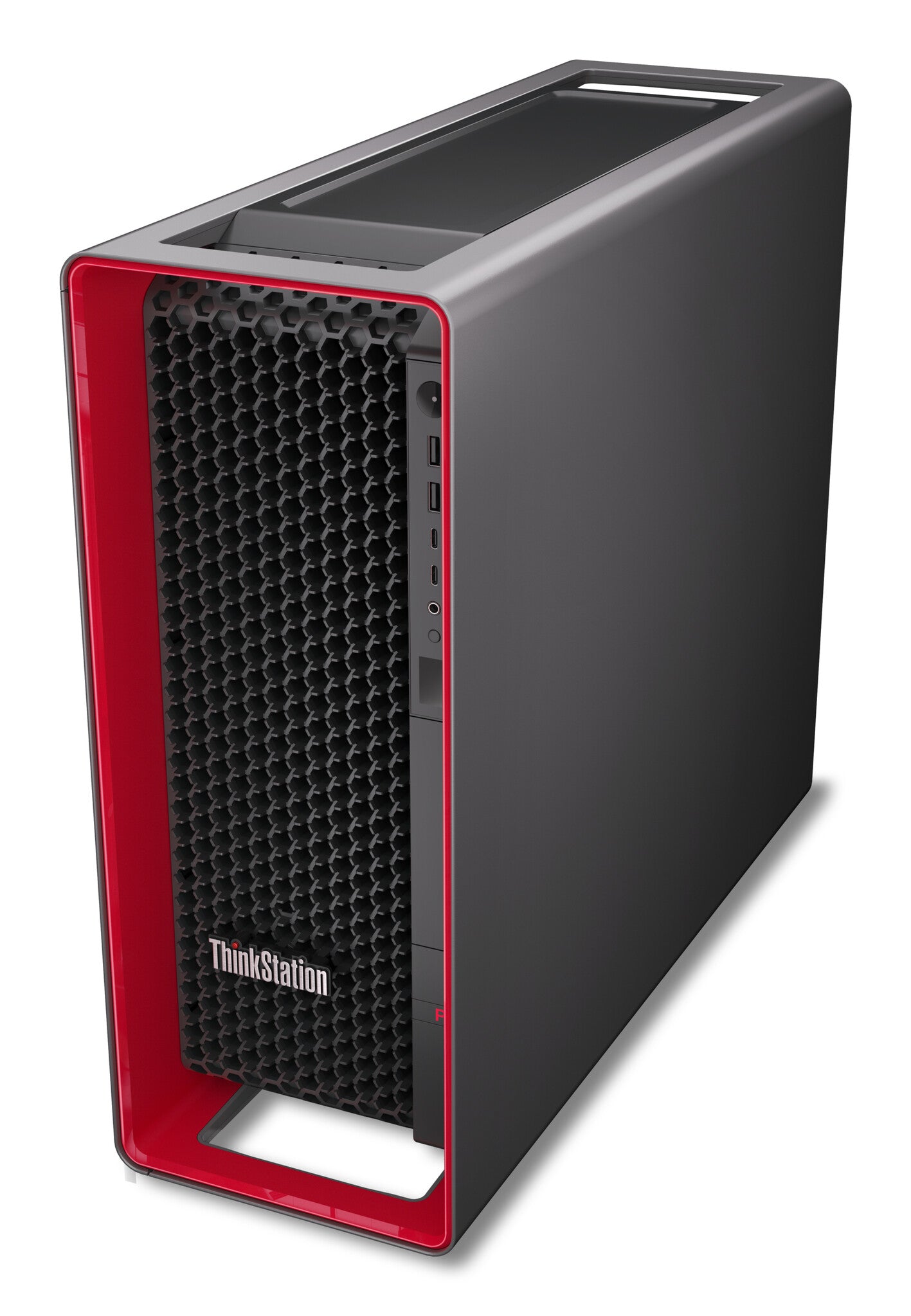 Lenovo ThinkStation P8 AMD Ryzen Threadripper PRO 9955WX 64 GB DDR5-SDRAM 2,51 TB SSD Windows 11 Pro Tower Workstation Zwart, Rood