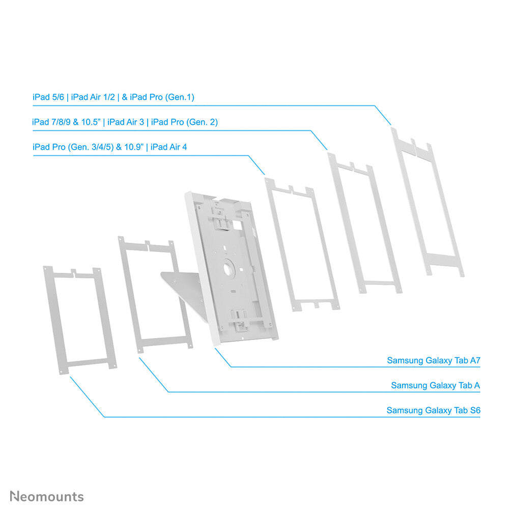 Neomounts DS15-630WH1 Tablet standaard bureau en wand 9.7-11