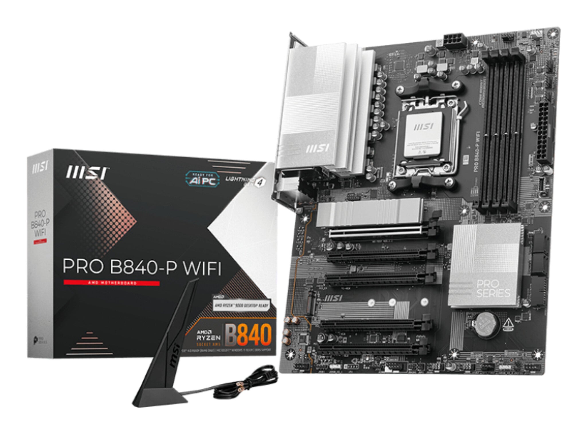 MSI PRO B840-P WIFI moederbord AMD B840 Socket AM5 ATX