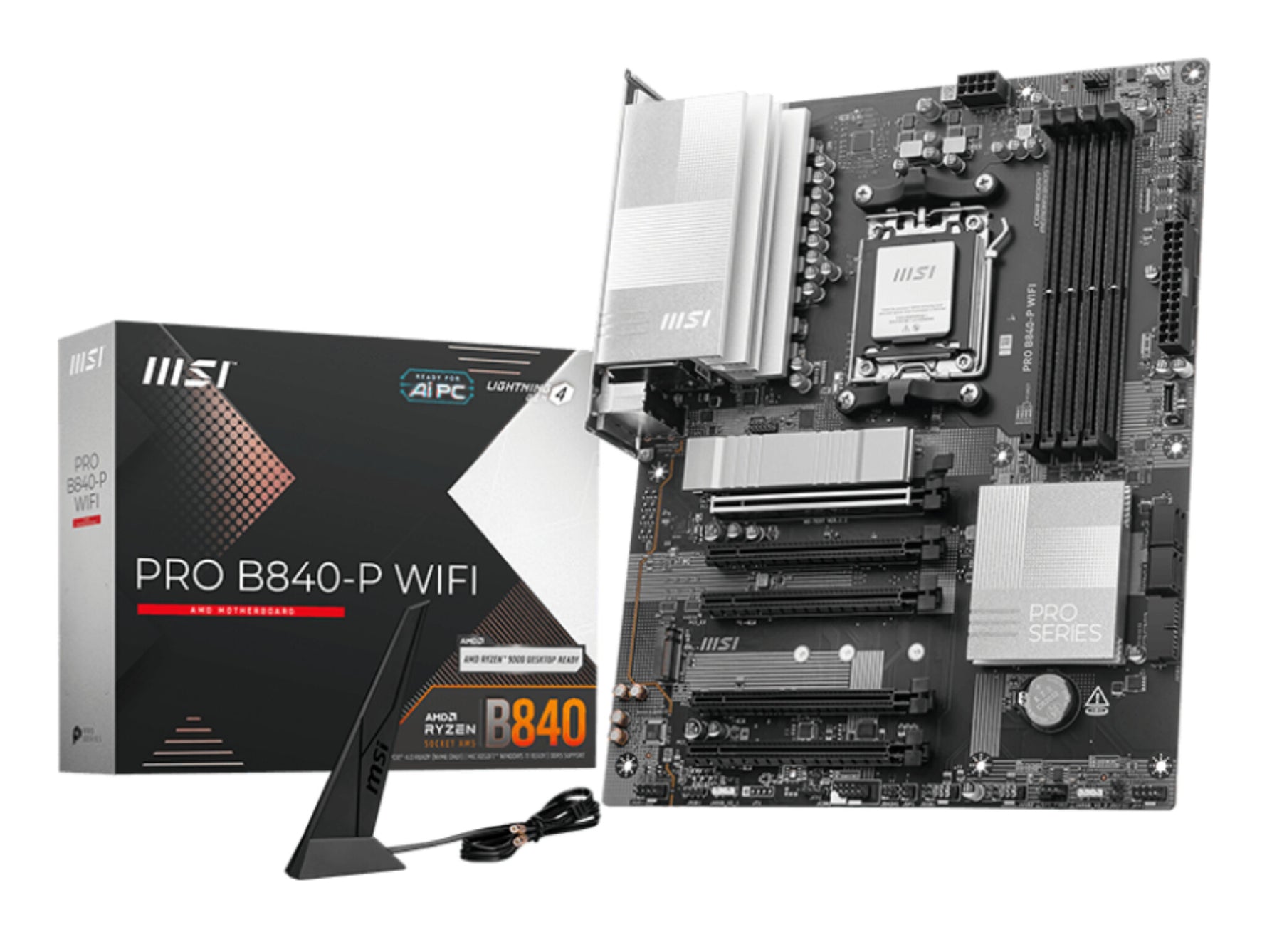 MSI PRO B840-P WIFI moederbord AMD B840 Socket AM5 ATX