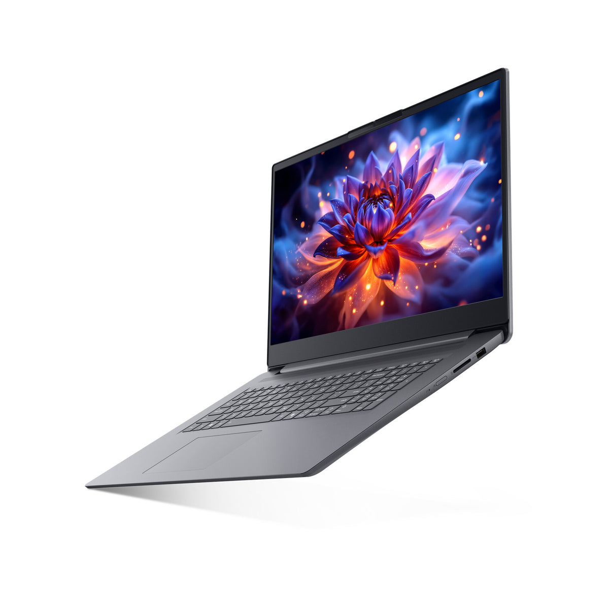 Lenovo IdeaPad Slim 3 17IWC11 Intel Core 5 320 Laptop 43,9 cm (17.3") Full HD 16 GB DDR5-SDRAM 512 GB SSD Wi-Fi 6 (802.11ax) Windows 11 Home Belgisch Grijs