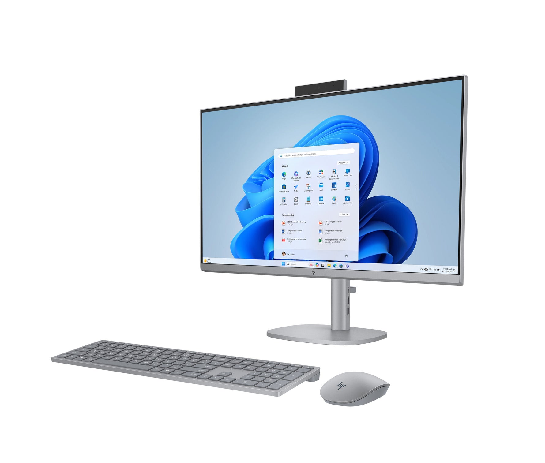 HP OmniStudio X 27-cs0091nd Intel Core Ultra 7 155H 27inch UHD AG WLED 32GB DDR5 1TB PCIe NVMe SSD Intel Arc W11H Meteor Silver 68,6 cm (27") 3840 x 2160 Pixels Alles-in-één-pc DDR5-SDRAM Windows 11 Home Wi-Fi 7 (802.11be) AI PC