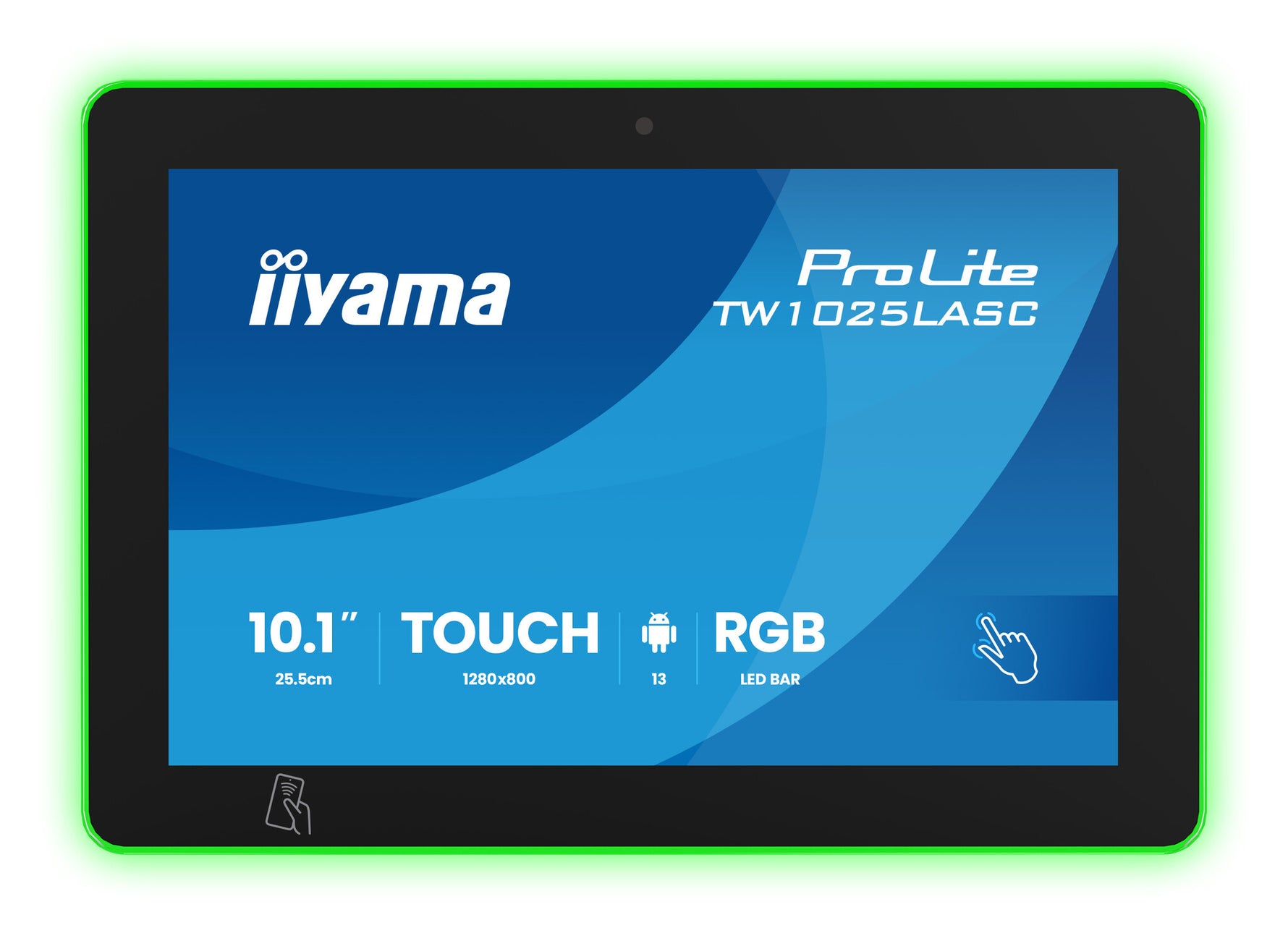iiyama ProLite TW1025LASC-B3PNR computer monitor 25,6 cm (10.1") 1280 x 800 Pixels WXGA LED Touchscreen Multi-gebruiker Zwart