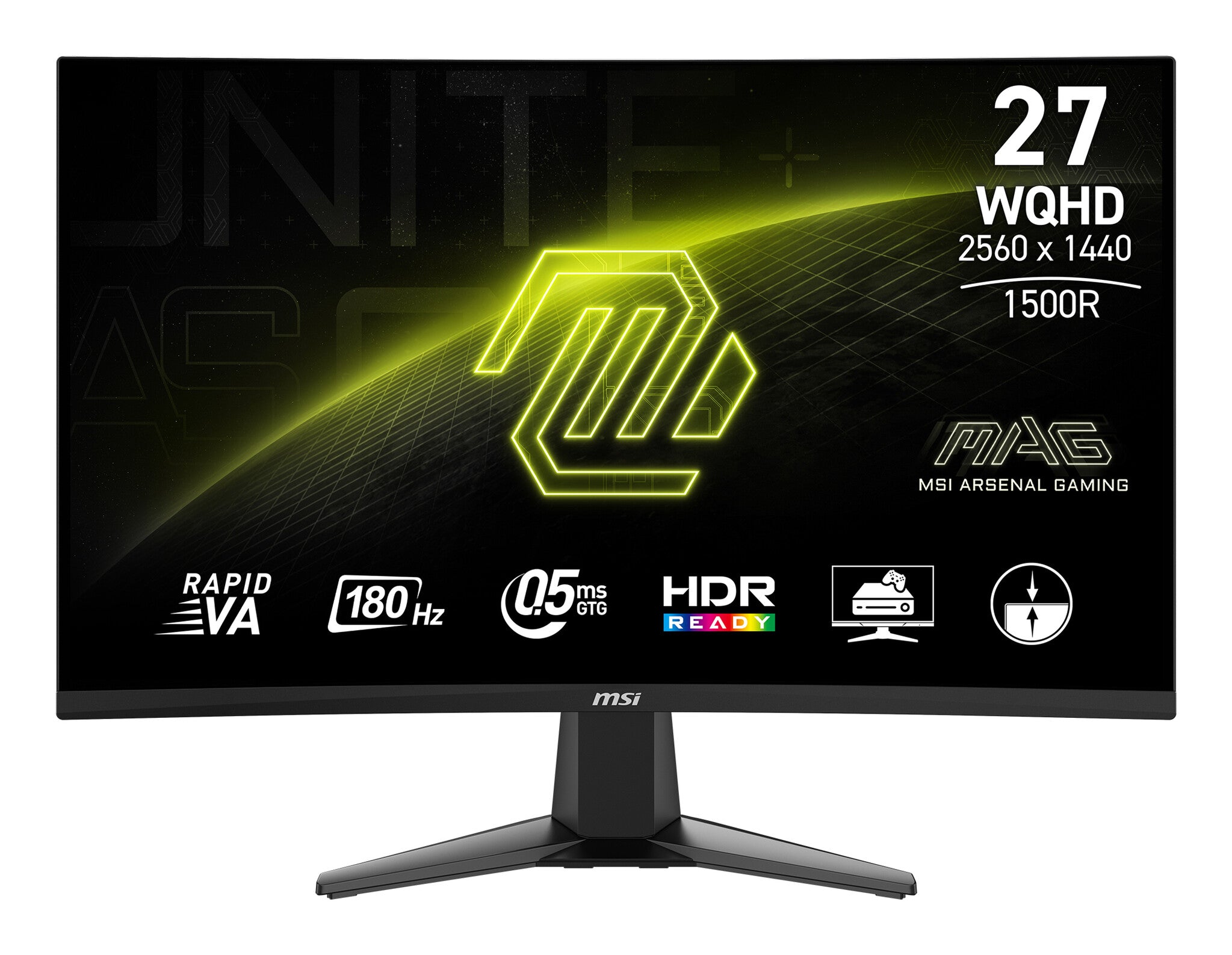 MSI MAG 27CQ6F computer monitor 68,6 cm (27") 2560 x 1440 Pixels Quad HD LCD Zwart