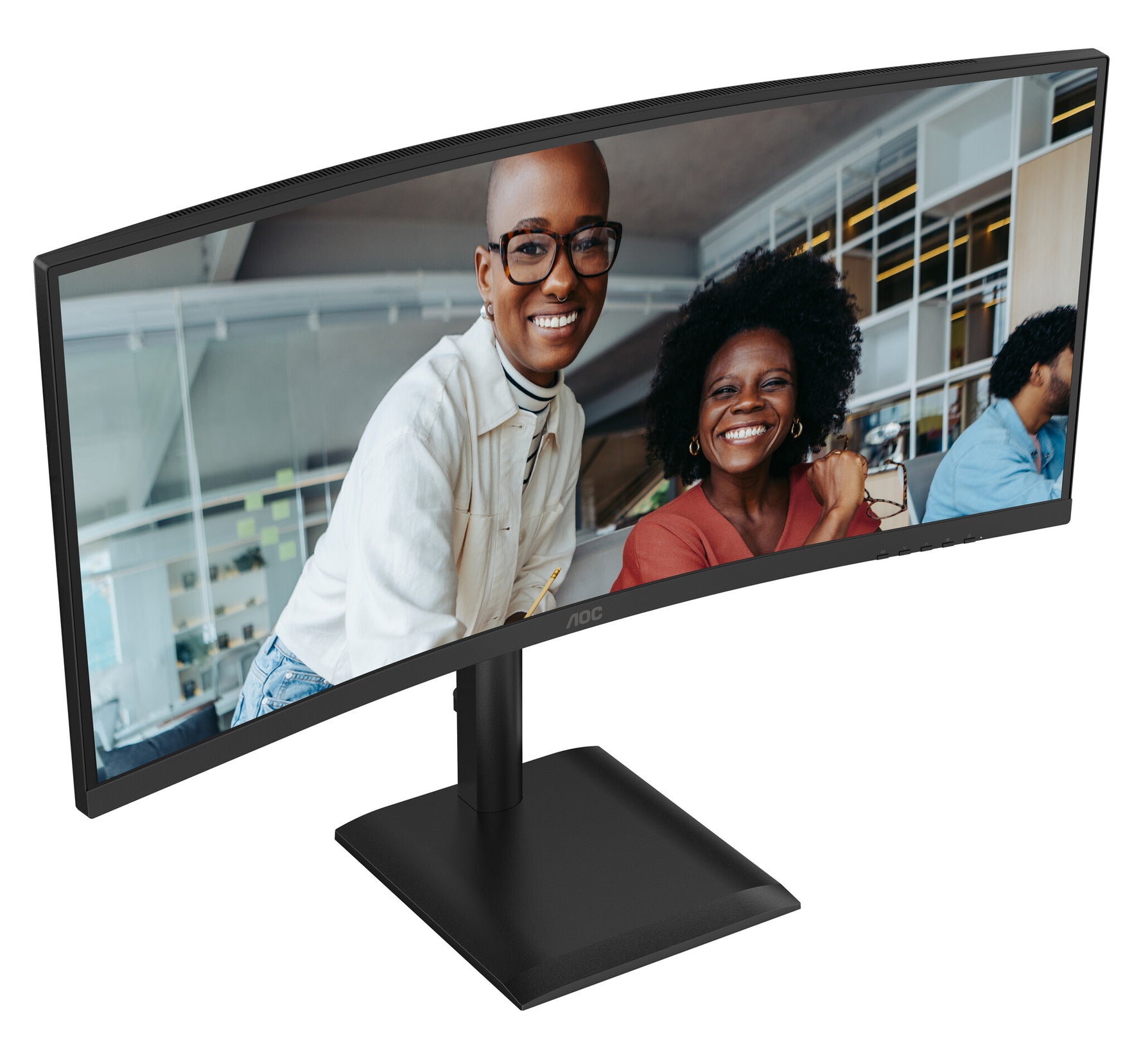AOC E4 CU34E4CV computer monitor 86,4 cm (34") 3440 x 1440 Pixels UltraWide Quad HD LCD Zwart