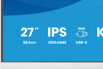 iiyama ProLite XB2797QSNP-W1 27" IPS LCD computer monitor 68,6 cm (27") 2560 x 1440 Pixels Quad HD Wit