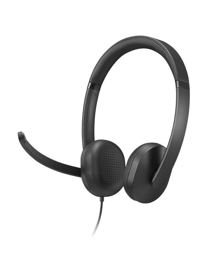 Lenovo VoIP Headset 5000 Bedraad Hoofdband Kantoor/callcenter USB Type-C Zwart