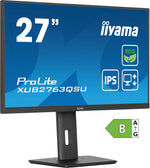 iiyama ProLite XUB2763QSU-B1 computer monitor 68,6 cm (27") 2560 x 1440 Pixels Quad HD LED Zwart