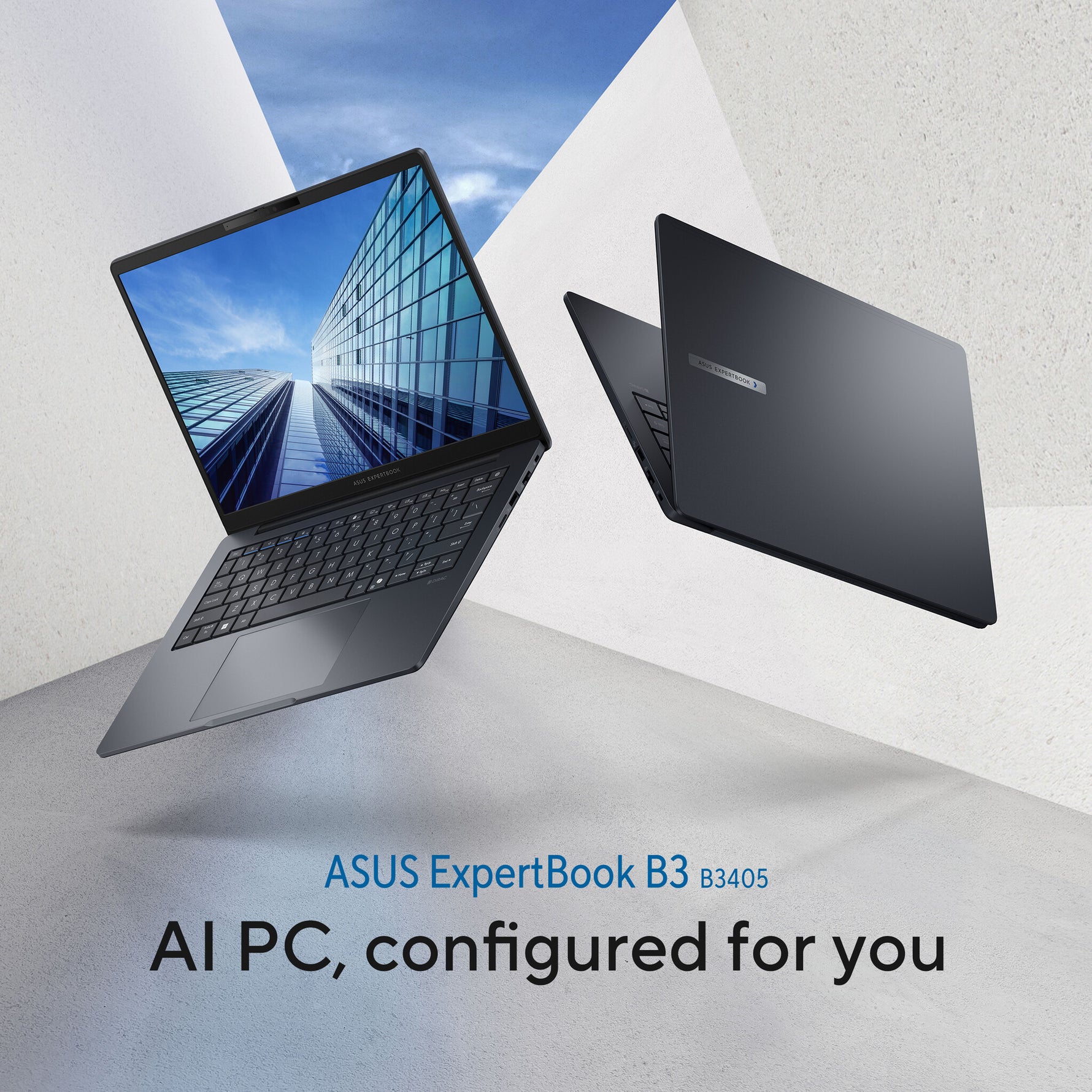 ASUS ExpertBook B3 B3405CCA-LY4315X Intel Core Ultra 7 255H Laptop 35,6 cm (14") WUXGA 16 GB DDR5-SDRAM 512 GB SSD Wi-Fi 6E (802.11ax) Windows 11 Pro Zwart, Grijs QWERTY US International