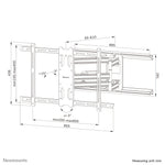 Neomounts WL40S-850BL18 TV-beugel wand 43-86" - full motion - snelle installatie