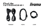 iiyama ProLite T2755MSC-B1 computermonitor 68,6 cm (27") 1920 x 1080 Pixels Full HD LED Touchscreen Tafelblad Zwart