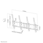 Neomounts NS-WMB200PBLACK Menuboard muurbeugel 40-52" - kantelbaar - portrait
