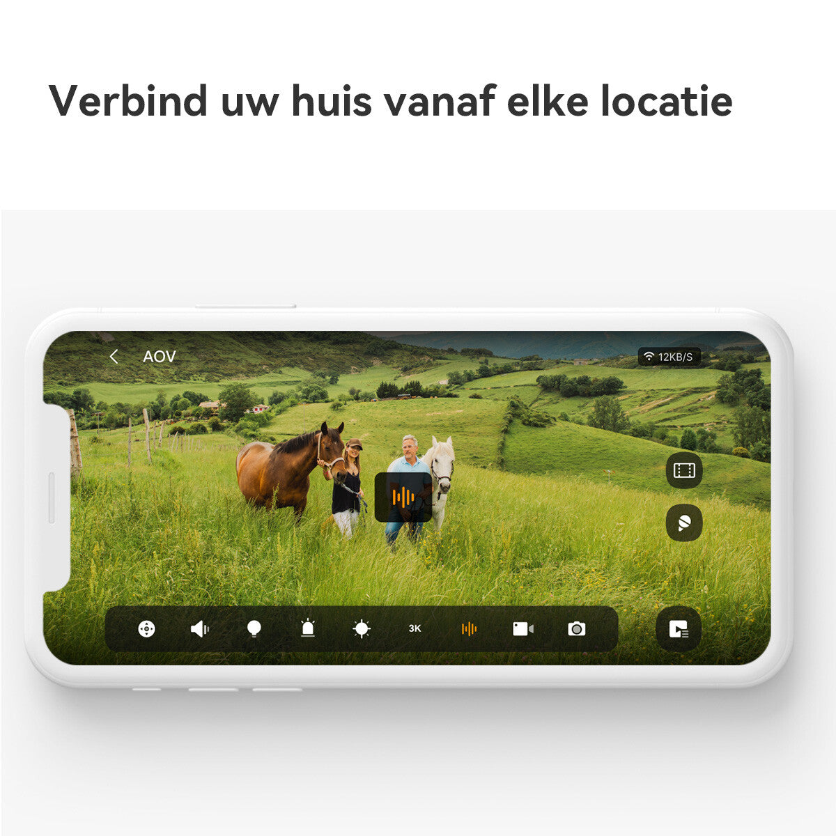 Imou AOV PT 5MP Turret IP-beveiligingscamera Buiten 2880 x 1620 Pixels Muur