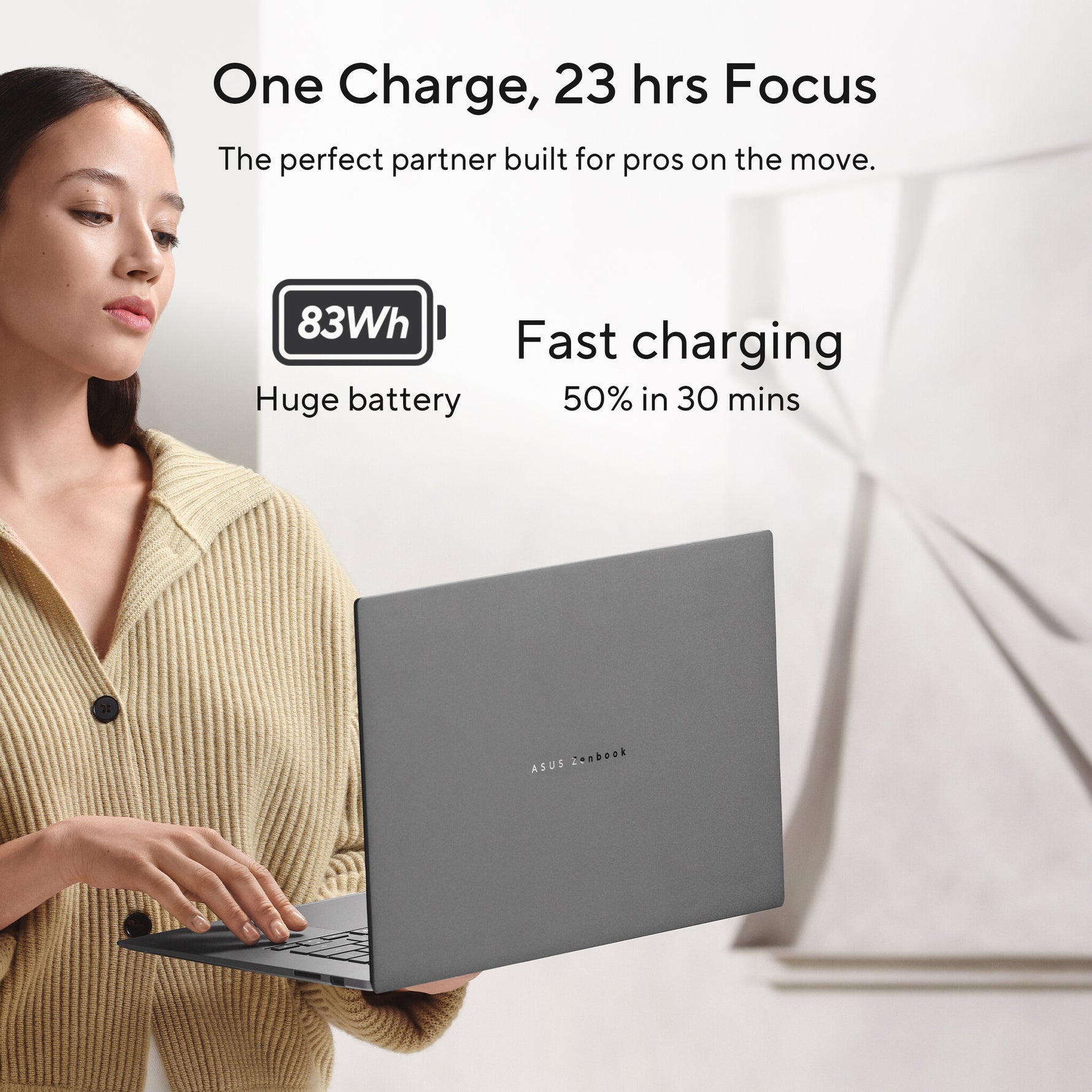 ASUS Zenbook S16 UM5606GA-SSNADW Copilot+ PC AMD Ryzen AI 9 465 Laptop 40,6 cm (16") 3K 32 GB LPDDR5x-SDRAM 1 TB SSD Wi-Fi 7 (802.11be) Windows 11 Home Nederlands Grijs