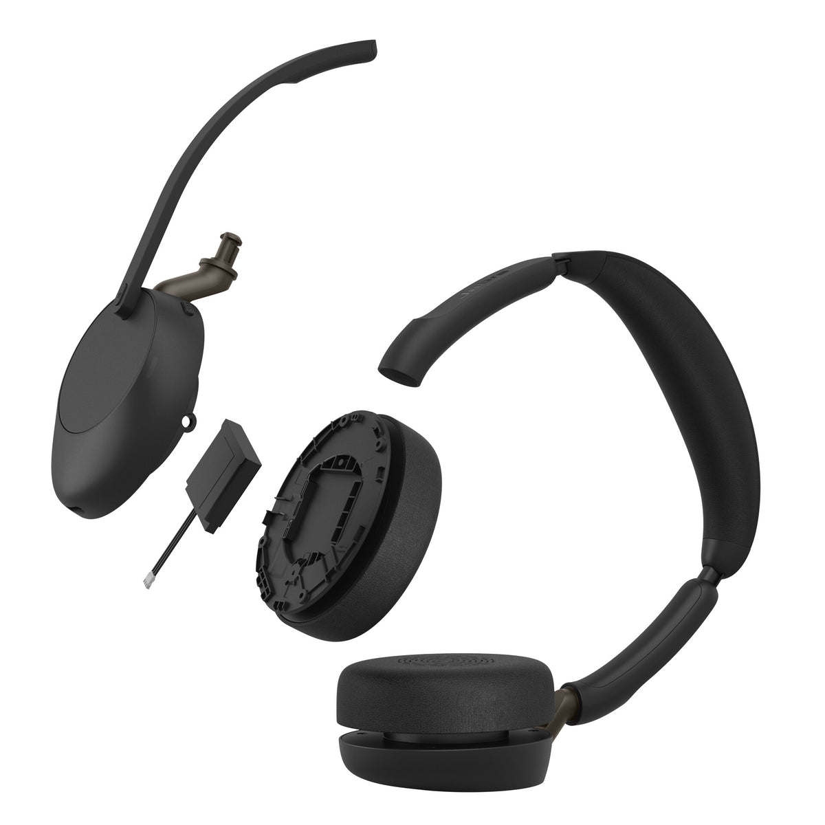 Jabra Evolve3 65 Headset Draadloos Hoofdband Kantoor/callcenter USB Type-A Bluetooth Zwart