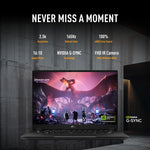 ASUS TUF Gaming A14 FA401KM-RG003W AMD Ryzen AI 7 350 Laptop 35,6 cm (14") 2.5K 16 GB LPDDR5x-SDRAM 1 TB SSD NVIDIA GeForce RTX 5060 Wi-Fi 6E (802.11ax) Windows 11 Home Nederlands Grijs