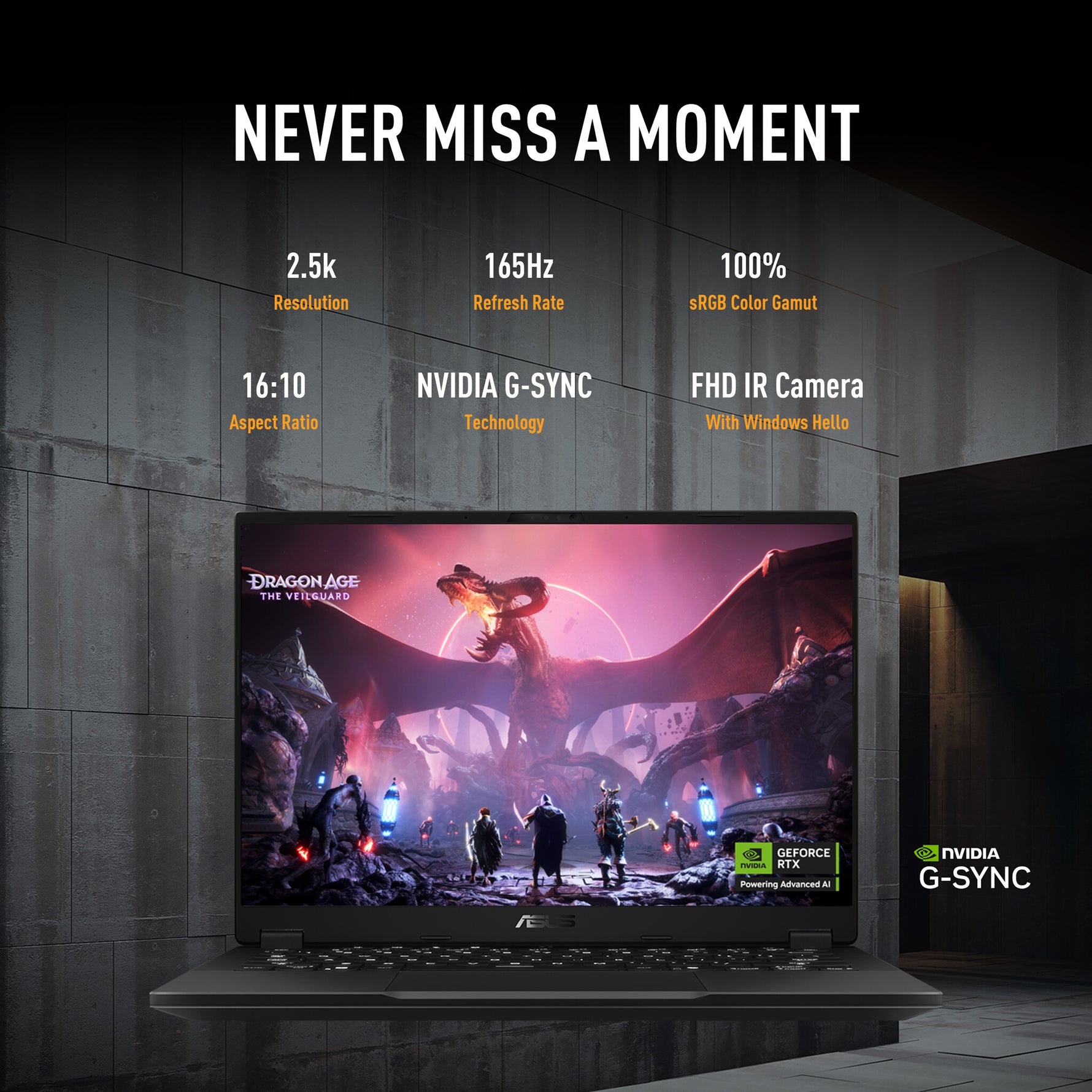 ASUS TUF Gaming A14 FA401KM-RG003W AMD Ryzen AI 7 350 Laptop 35,6 cm (14") 2.5K 16 GB LPDDR5x-SDRAM 1 TB SSD NVIDIA GeForce RTX 5060 Wi-Fi 6E (802.11ax) Windows 11 Home Nederlands Grijs